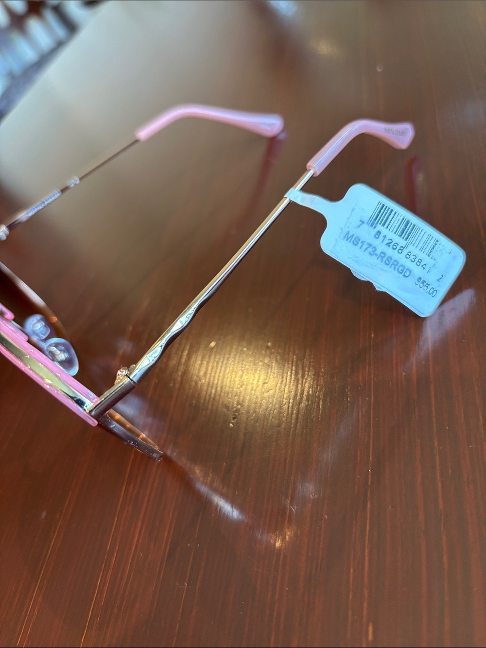 Martha Stewart 100% UV absorptive pink/gold tortoise frame, gradient pink lens - Picture 10 of 10